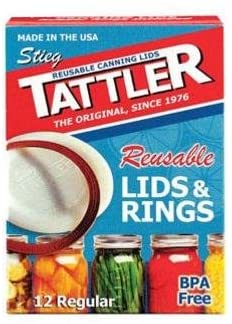 Tattler Canning Lids 4 Oz Regular Mouth Boxed