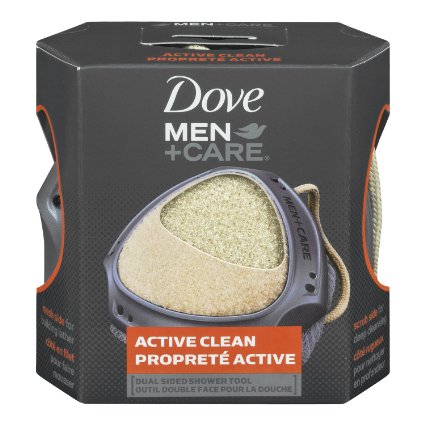 Dove Men  Care Active Clean Dual Sided Shower Tool 1 Count
