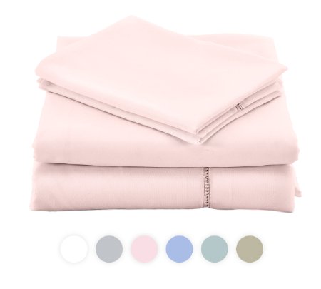 ViscoSoft GRACE Sheet Collection made with high-quality brushed Microfiber (Queen, Pink)