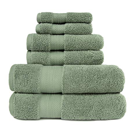 Superior 800 GSM 100% Turkish Cotton Towel Set, Olive Green