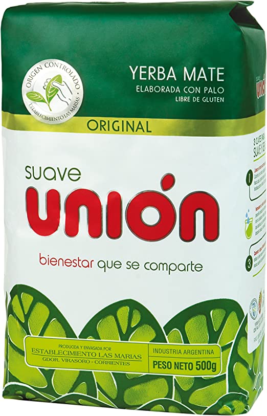 Union Yerba Mate Con Palo (Suave) 500gs / 1.1lb