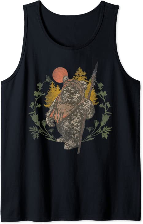 Star Wars Ewok Floral Sunset Tank Top