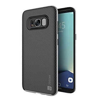 Ubittek Armor Attractive Appearance Shockproof Phone Case for Samsung Galaxy S8 Plus (Black/Silver)