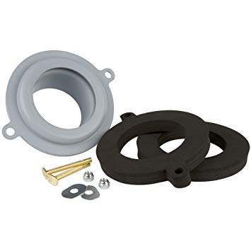 Plumbcraft 7140300 Seal Tight Waxless Toilet Gasket Kit - Universal Fit Any Toilet