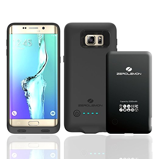 Samsung Galaxy S6 Edge Plus Battery Case,ZeroLemon 3500mAh Slim Power Battery Case for Samsung Galaxy S6 Edge Plus,(Fits All Versions of Galaxy S6 Edge Plus)-Black