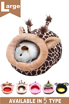 JanYoo Chinchilla Hedgehog Guinea Pig Bed Accessories Cage Toys House Supplies Habitat for Ferret Rat