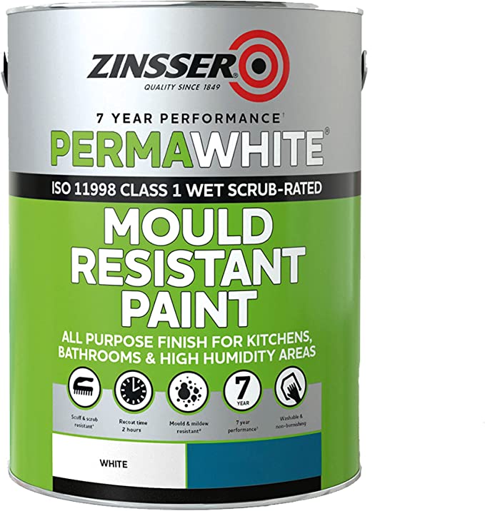 Zinsser ZN7050001A1 Perma-White Interior Water-Based Satin 5 Litre