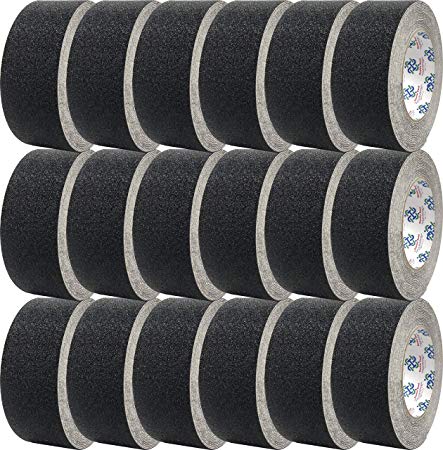 Double Bond Anti-Slip Safety Tape, 2"x30-Foot, 18-Pack