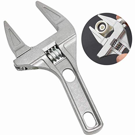 Adjustable Wrench,BESTZY Adjustable Spanner 6-68mm Spanner Short Shank Wrench Aluminum Alloy Repair Tools for Bathroom Tube Nut Disassembly