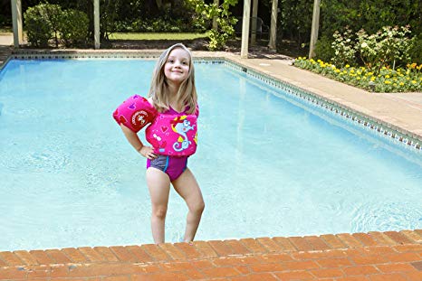 Poolmaster Learn-To-Swim Lil' Splashers Swimming Pool Float Training Aid, Pink