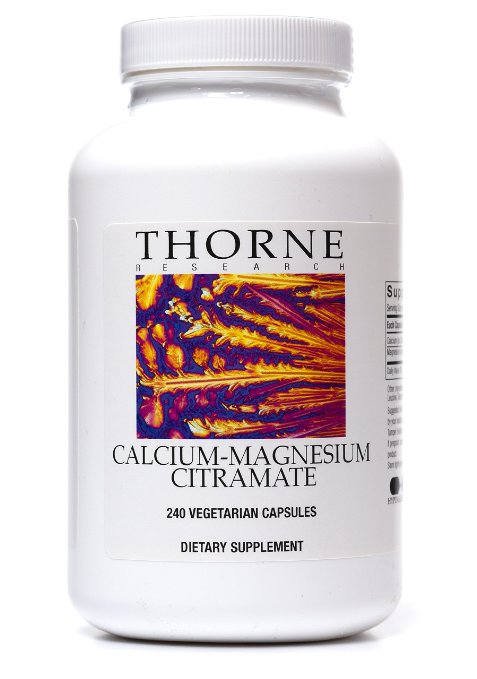 Thorne Research - Calcium-Magnesium Citramate - A 11 Ratio of Calcium and Magnesium in Citrate-Malate Form - 240 Vegetarian Capsules
