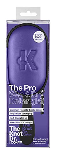 The Knot Dr. For Conair The Pro with Case Purple