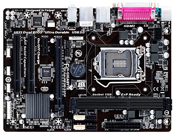 Gigabyte H81M-S2PH - LGA1150 with Parallel   Serial   HDMI   VGA PORTS mATX Motherboard