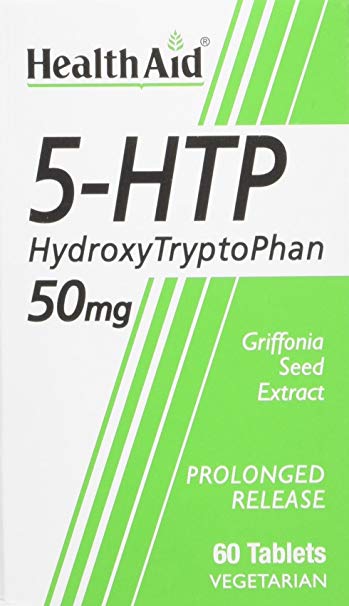 HealthAid 5-HTP 50mg - Prolong Release Griffonia Seed Extract - 60 Vegetarian Tablets