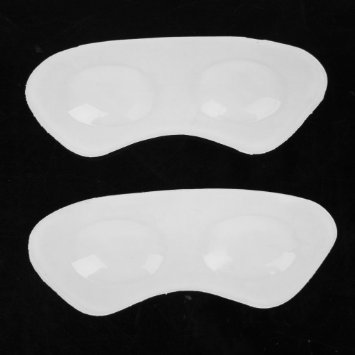 Footful 1 Pair of Gel Heel Grips Foot Care with Protective Film for Shoes Too Big---Widened and Thickened