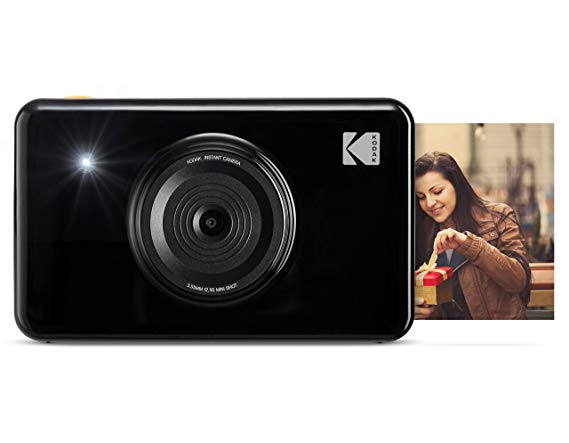 Kodak Mini Shot Instant Print Digital Camera LCD Display, Premium Quality Full Color Prints (Black) None Bluetooth