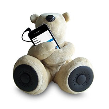 Sungale S-T1 Portable Teddy Speaker For iPod, iPhone, Smartphone, MP3, Media Player (Brown)