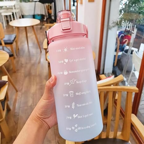 Virtuous 2 Litre Portable Large-Capacity Water Bottle Motivational Water Bottle With 2000 ml Bottle