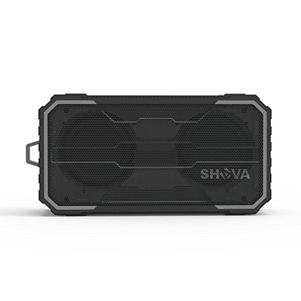 Portable Wireless Outdoor Bluetooth Speaker, SHAVA IPX6 Waterproof Dual 5W Drivers Speaker, Enhanced Bass, Built in Mic, Speakerphone, Water Resistant, Aux 3.5mm, Micro SD for Beach, Pool and Party