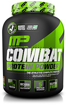 MusclePharm Combat Powder Advanced Time Release Protein, Chocolate Peanut Butter, 4 Pound