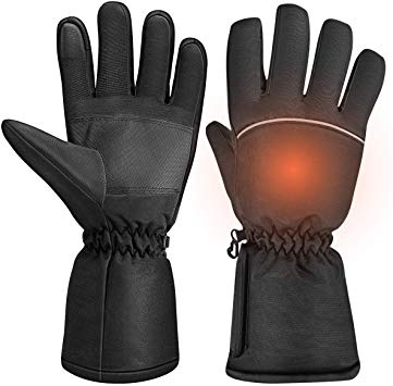 Clispeed Unisex Heated Gloves Touchscreen Warm Glove Hand Warmers for Winter Outdoor Camping Hiking Hunting