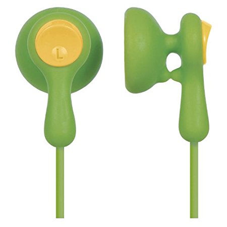Panasonic RP-HV41-G Eardrops Stereo Earbud Style Earphones, Light Green/Yellow (Discontinued by Manufacturer)