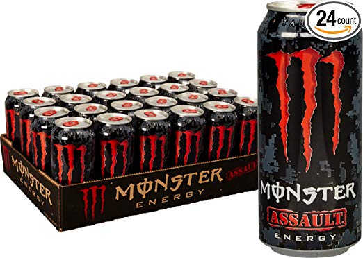 Monster Energy Assault, Energy Drink, 16 Ounce