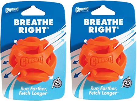 (2 Pack) Chuckit! Breathe Right Fetch Ball (Medium)