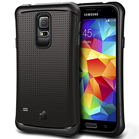 Galaxy S5 Case, Verus [Thor][Dark Silver] - [Military Grade Drop Protection][Natural Grip] For Samsung Galaxy S5