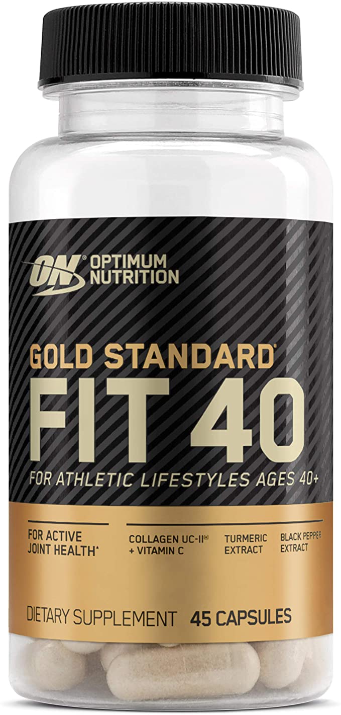 Optimum Nutrition Gold Standard FIT 40 Collagen, Vitamin C for Immune Support and Turmeric Supports Active Joint Health (45 Capsules)