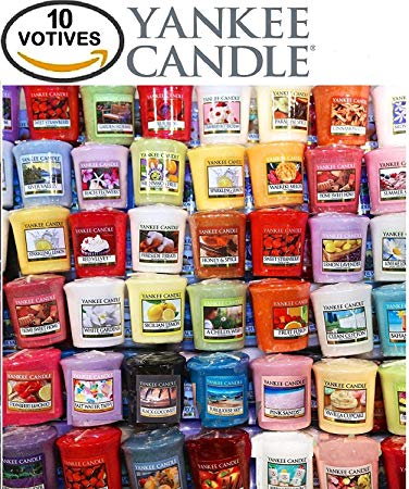 Yankee Candle Votives - Grab Bag of 10 Assorted Yankee Candle Votive Candles (10 Ct Floral FragrancesMixed)