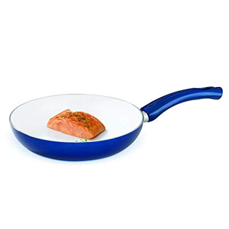 Bialetti 07264 Aeternum Easy Fry Pan, 10-inch, Blue