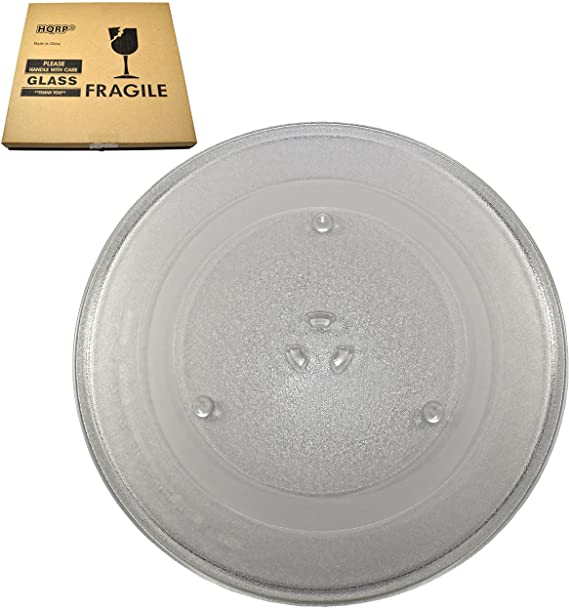 HQRP 14-1/8 inch Glass Turntable Tray fits Samsung DE74-20002B DE74-20002A DE74-20002 1150157 MC7698W ME1460SB MG14H3020CM MG7980W MS1440WB MS1470WA MS14K6000AG Microwave Oven Cooking Plate 360mm