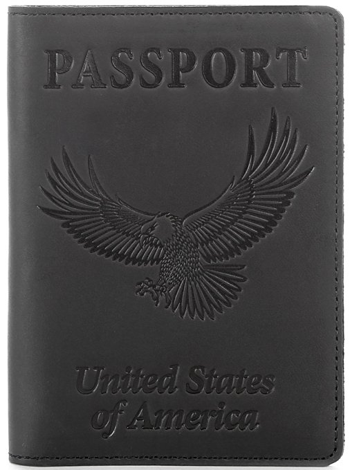 Shvigel Leather Travel Wallet - Multiple Passport Holder and Cover - for Men & Women- Minimalist Document Orginizer
