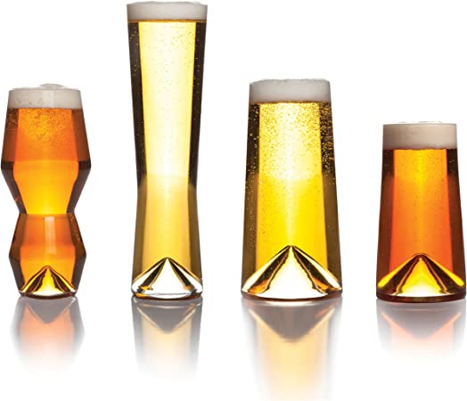 Sempli Monti-Taste Beer Glasses, Set of 4 in Gift Box