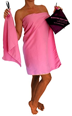 Microfiber Travel Towel XL 30x60" with FREE Hand Towel - Fast Drying, Compact, Soft, Light, Antibacterial. For Backpacking, Camping, Beach, Gym, Swimming. Includes Carry Bag.