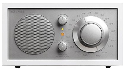 Tivoli Audio Model One AM/FM Table Radio, White/Silver