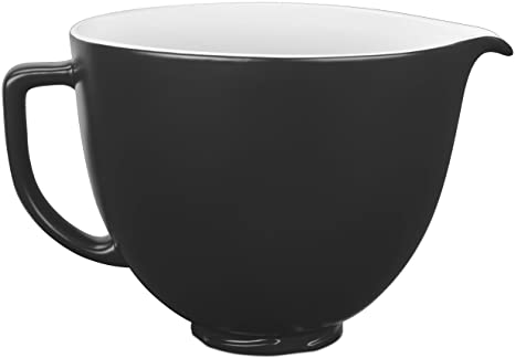 KitchenAid Ceramic Bowl 5Qt, Black Matte