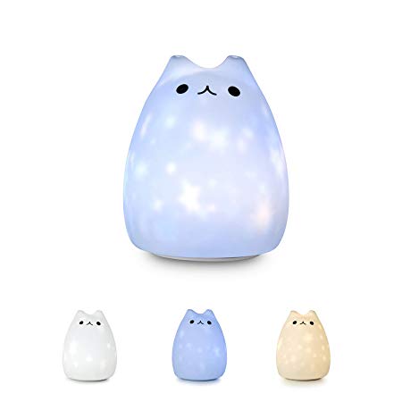 Star Night Light Projector for Kids,GoLine Cute Toys for Girls, Cat Lamp for Baby Bedroom,2018 Top Christmas Gifts for Children Boys Birthday Party,Stimulate Kids Imagination and Curiosity.