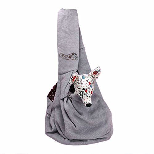 Vktech Pet Doggy Cat Comfortable Sling Carrier Pouch Travel Traveler Tote Bag Handbag