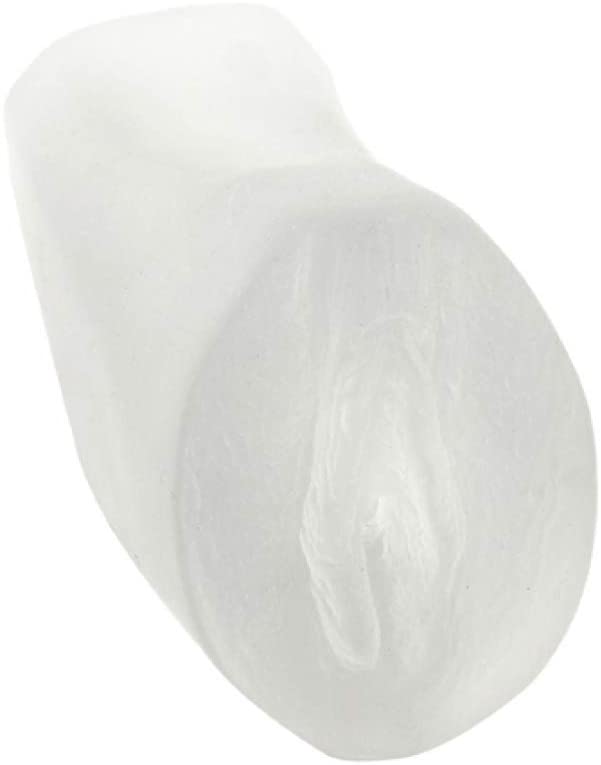 Doc Johnson Palm Pal - ULTRASKYN™ - Pussy - 4.6 Inches Long - Male Masturbator - Frosted Clear