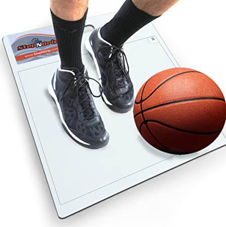 StepNGrip Model Courtside Shoe Grip Traction Mat - Basic Model with Sticky Mat - Uses Replacement 15"x 18" Sheets, Allows Court Grip for Basketball Volleyball. Sticky Stop Power.