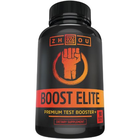 BOOST ELITE Testosterone Booster - Increase Testosterone, Libido & Energy - 11 Powerful Ingredients Including Tribulus Terrestris, Fenugreek, Yohimbe, Maca, Horny Goat Weed & Tongkat Ali, 90 Caps