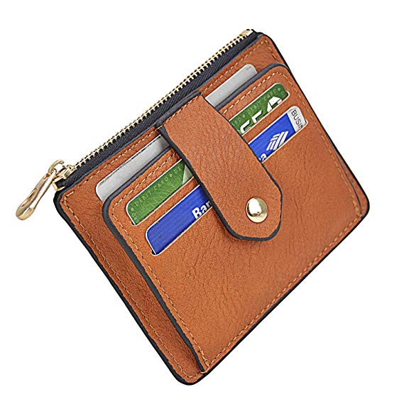 Minimalist Slim Snap Front Back Pocket Money Wallet Small Credit Card Holder