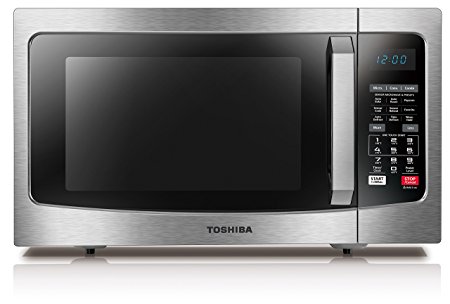 Toshiba EC042A5C-SS Convection Microwave with Sensor Cooking Function, 1.5 Cu.ft, Stainless Steel