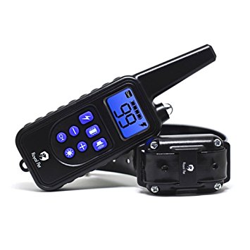 Remote Dog Training Collar - Rechargeable and 100% Waterproof - Dog Shock Collar with 800 Yards Range With Beep, Vibration, Light and Shock - Electric Dog Collar For Puppy, Small,Medium and Large Dogs