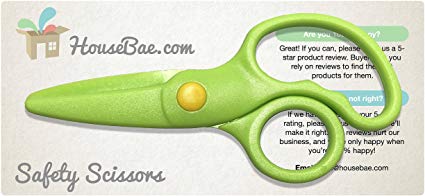 Child Safety Scissors, 5 inch (Green)