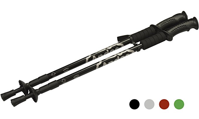 Andes Pair Of Telescopic Extending Adjustable Antishock Hiking/Walking Poles