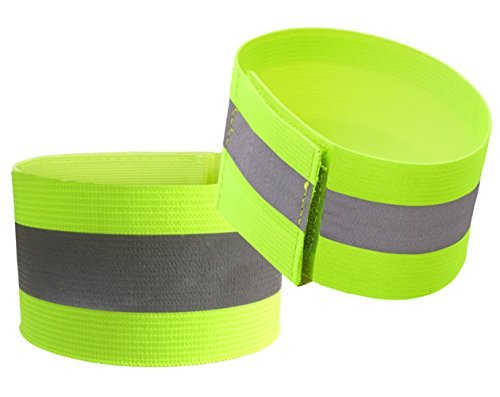 Attmu High Visibility Reflective Wristbands, Reflective Ankle Bands, High Visibility and Safety for Jogging, Walking, Cycling - Works as Wristbands, Armband, Leg Straps