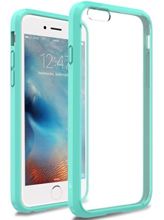 iPhone 6s Case, LK [Crystal Clear] [Air Hybrid] Shock Absorbing Anti Scratch Ultra Slim Bumper Case Cover for Apple iPhone 6s (Mint)